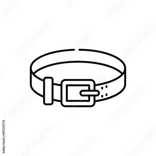 Weightlifting Belt vector icon photo