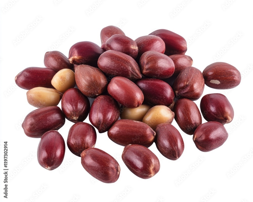 Savory Peanuts Isolated on White: A Nutty Delight for Tasty Vegetarian Snacks Savory Peanuts Isolated on White: A Nutty Delight for Tasty Vegetarian Snacks