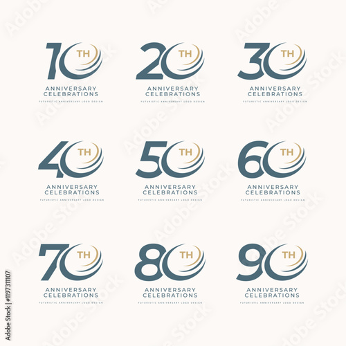anniversary logo template