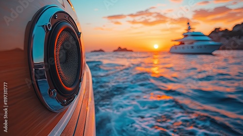 Sunset Yacht Cruise Speaker System Onboard Vessel