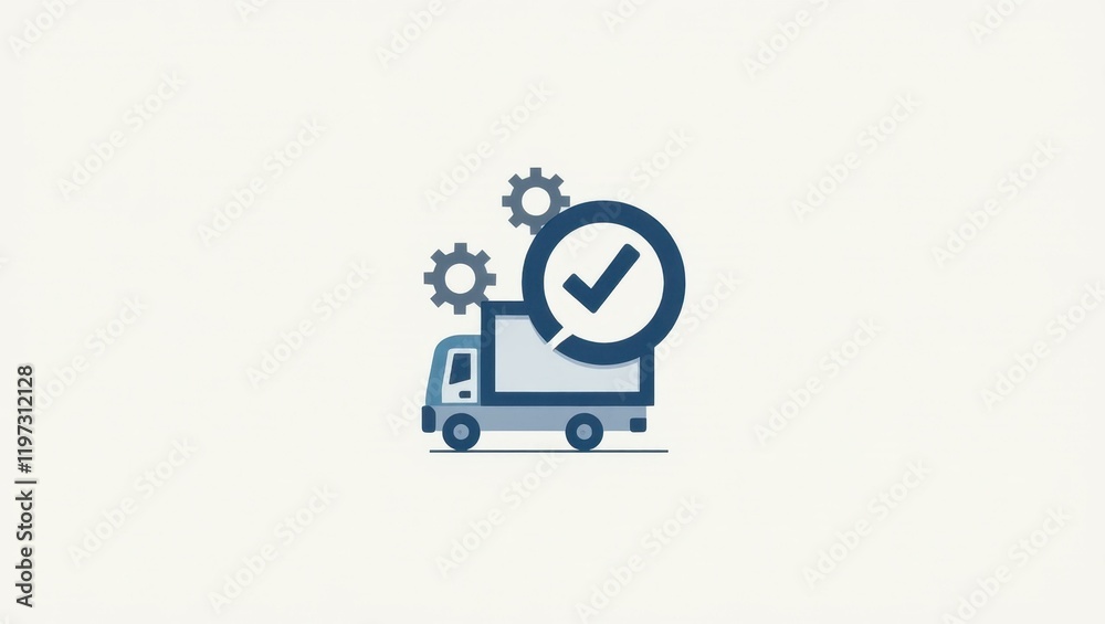 web with logistics optimization icons 2d flat icons illustration web with logistics optimization icons 2d flat icons illustration