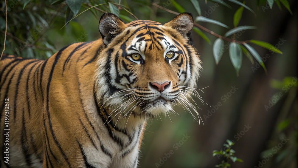 Fototapeta premium Tiger in the Wild. 