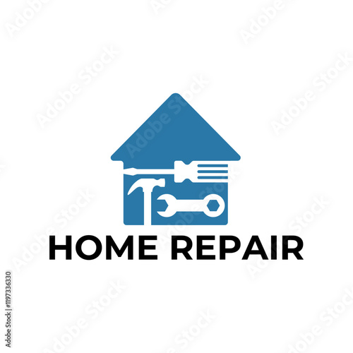 House Repairs logo design template vector illustration. House renovation symbol, icon.