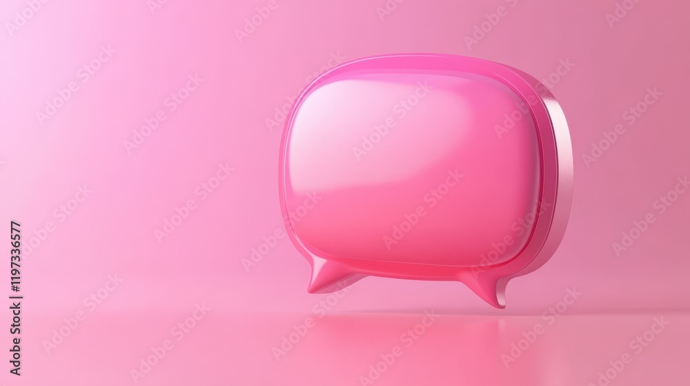 Pink Speech Bubble Graphic Design Pink Speech Bubble Graphic Design