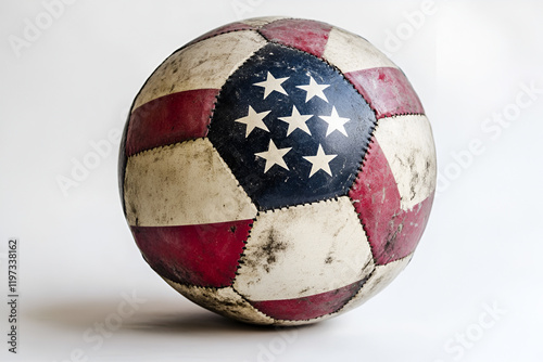 Soccer ball on a white background