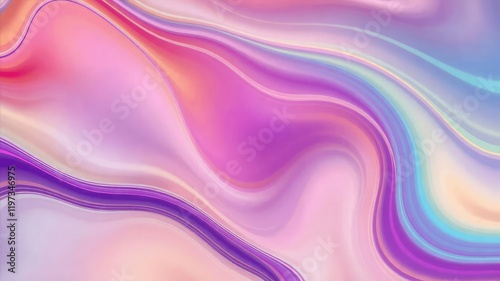 Wallpaper Mural Abstract colorful flowing wave background with vibrant hues and soft gradients, perfect for a dynamic and eye-catching design, colorful, dynamic, hues Torontodigital.ca