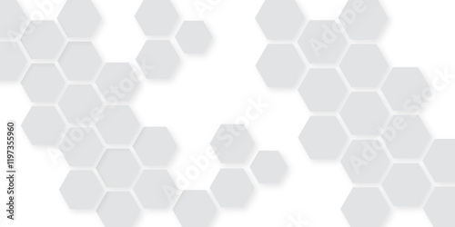 Vector futuristic hexagonal digital hexagon geometric abstract background.