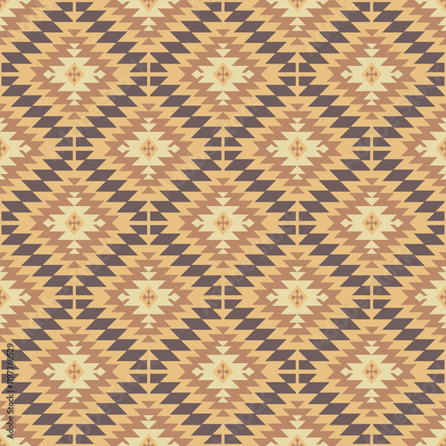 American tribal ethnic native pattern seamless.Traditional Navajo,Aztec,Apache,Southwest and Mexican style fabric pattern.Abstract vector motif pattern.For fabric,clothing,blanket,woven,wrap,decorate.