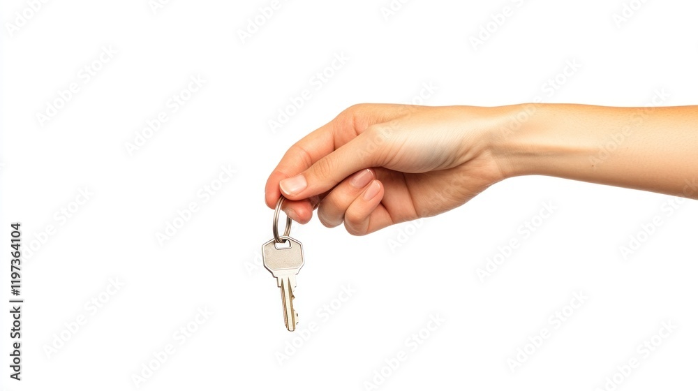 Hand Holding Keys: Symbol of New Beginnings, Homeownership, and Opportunity Hand Holding Keys: Symbol of New Beginnings, Homeownership, and Opportunity