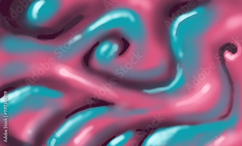 abstract background with swirls in blue and pink