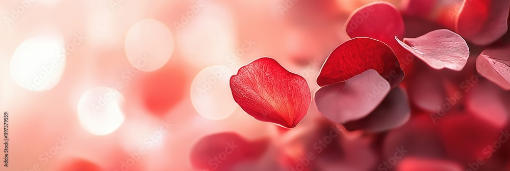 Rose petals closeup, soft pink bokeh background, blurred light Rose petals closeup, soft pink bokeh background, blurred light