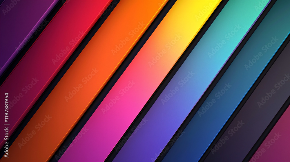 Obraz premium Rainbow Stripes Background