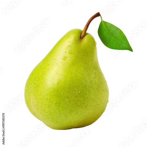 fresh pear fruit isolated on white or transparent png