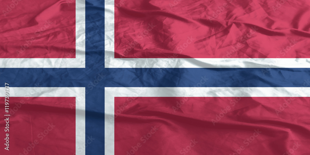 Norway Flag Waving Close Up Norway Flag Waving Close Up