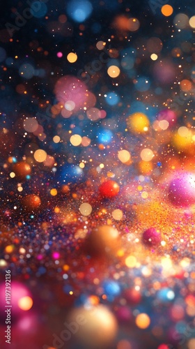 Colorful abstract burst of lights creating a dynamic and vibrant visual effec...