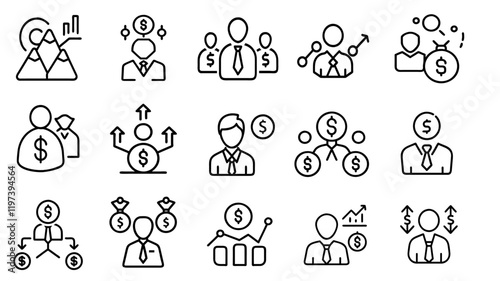 Corporate Business Icons – Clean and Modern Design