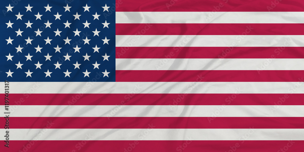 Naklejka premium United States of America Flag Waving Close Up