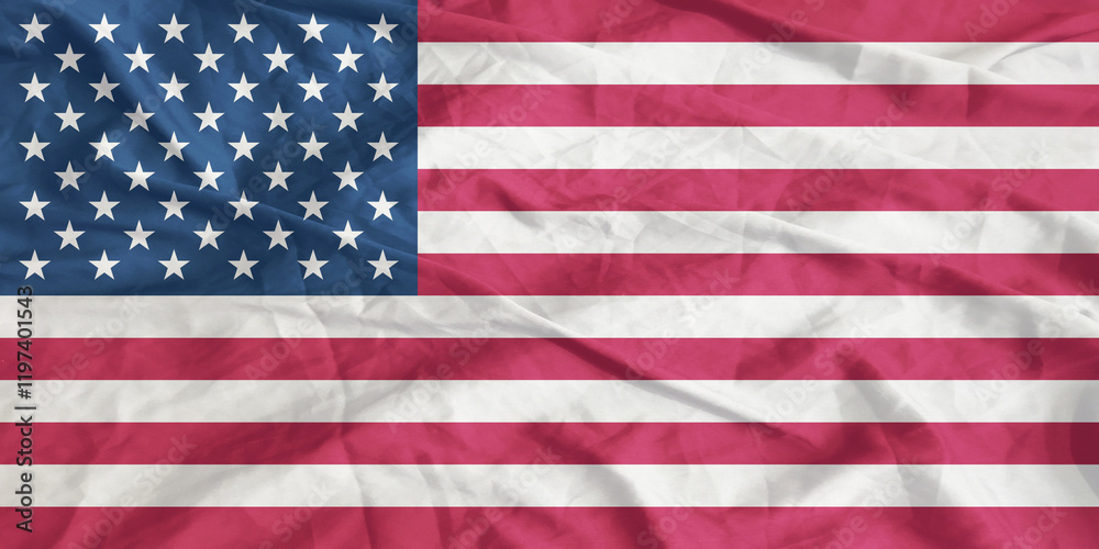 Obraz premium United States of America Flag Waving Close Up