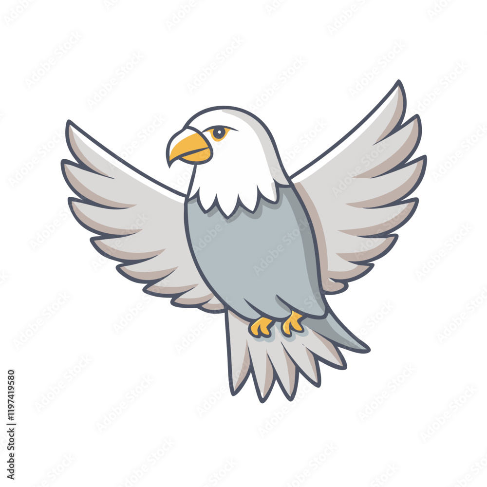 Obraz premium bird of prey icon, bird of prey vector illustration-simple illustration of bird of prey, perfect for bird of prey logos and themed design 