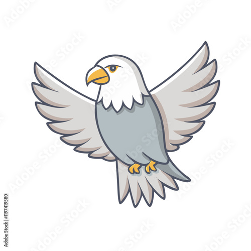 bird of prey icon, bird of prey vector illustration-simple illustration of bird of prey, perfect for bird of prey logos and themed design 