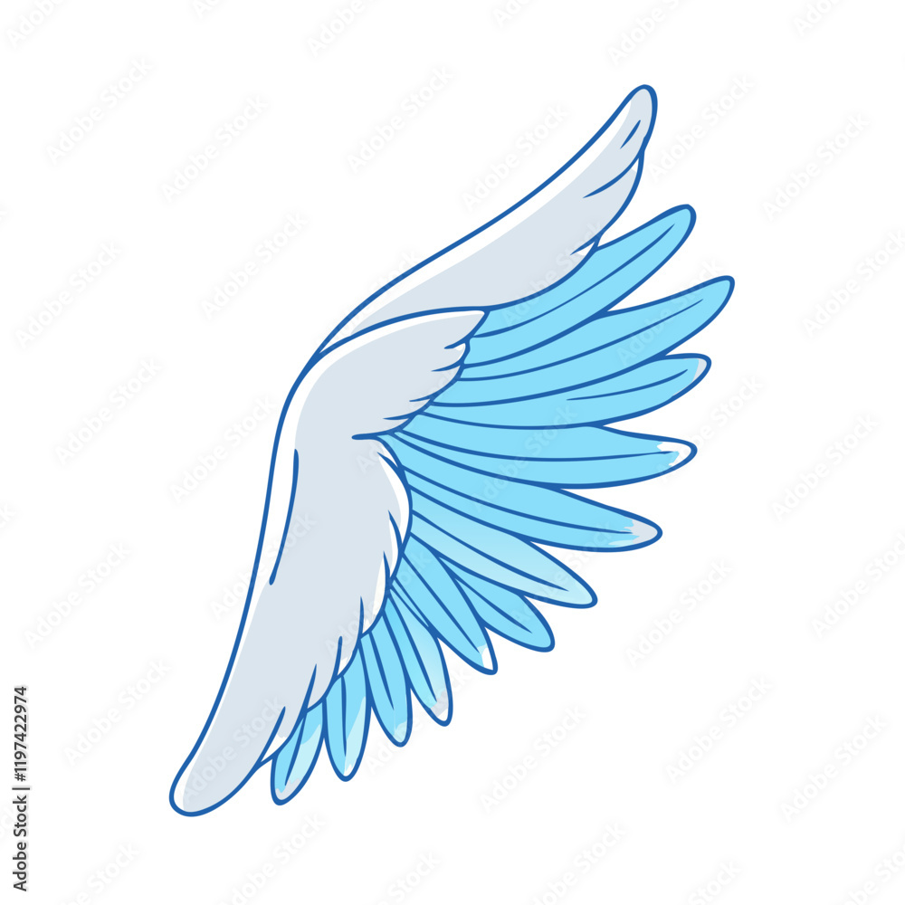 Fototapeta premium bird wing close up icon, bird wing close up vector illustration-simple illustration of bird wing close up, perfect for bird wing close up logos and themed design 