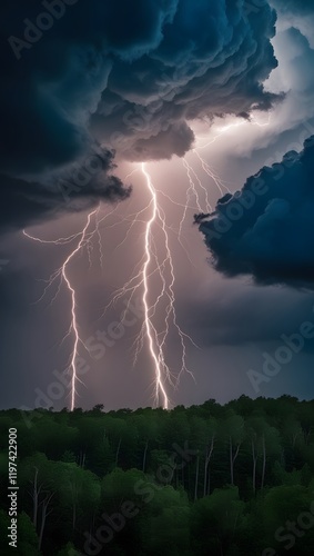 Powerful Thunderstorm - Dramatic Lightning and Stormy Weather