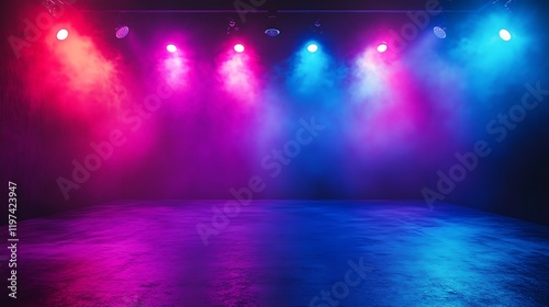 Wallpaper Mural Dynamic light show performance on stage indoor studio artistic display Torontodigital.ca