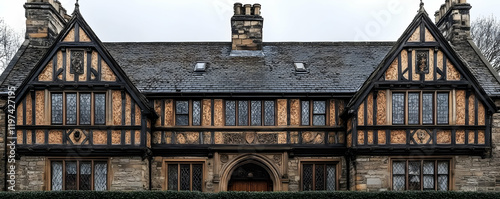 Tudor Style House Exterior Photo photo