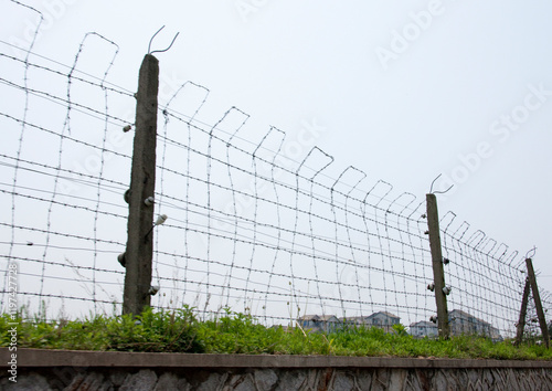 Fence along the Demilitarized Zone, North Hwanghae Province, Panmunjom, North Korea
