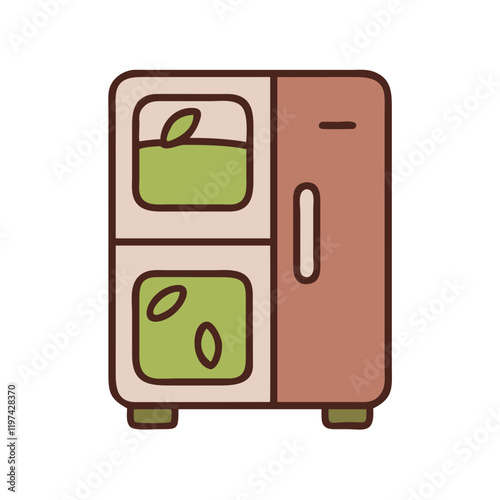 Refrigerator Icon, Home Appliance