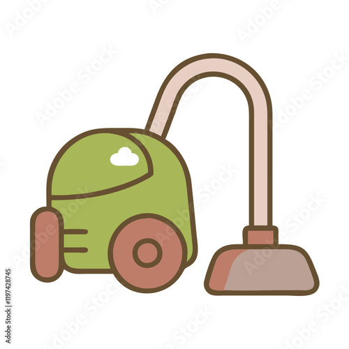 Vacuum Cleaner Icon, Home Appliance