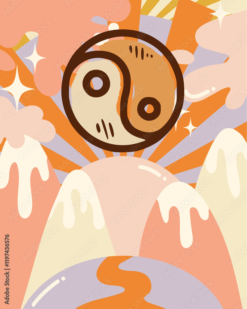 Obraz premium poster, print, card, greeting, invite, banner, graphic illustration
