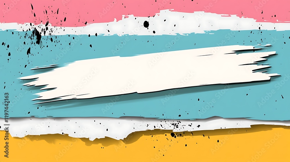Abstract Colorful Paint Strokes With Blank Space Abstract Colorful Paint Strokes With Blank Space