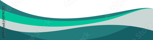 Business Abstract Wave Border