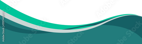 Business Abstract Wave Border
