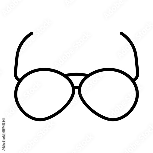 Aviation Glasses Icon Design