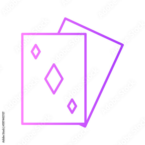 ace of diamonds gradient icon