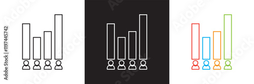 Exit polling icon vector. isolated on white and black background. vector illustration. EPS 10 