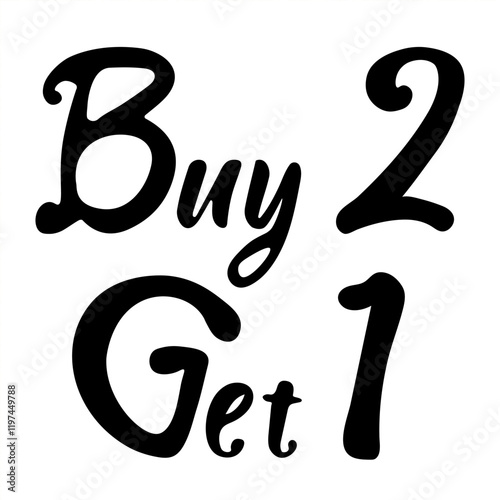 Special promotion encouraging customers to buy two items and get one free offer