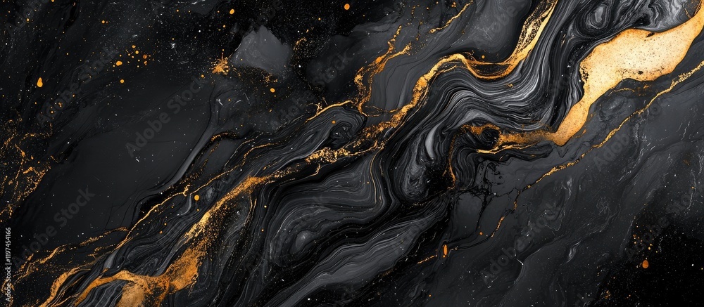 High Resolution Black Marble Texture with Golden Veins on Dark Surface Ideal for Background and Copyspace for Text High Resolution Black Marble Texture with Golden Veins on Dark Surface Ideal for Background and Copyspace for Text