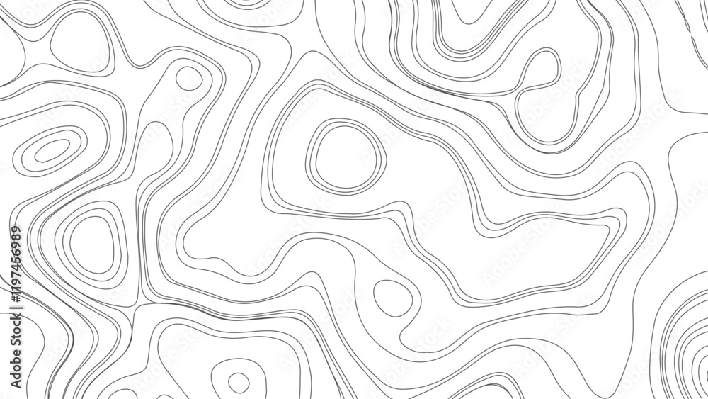 Fototapeta premium Vector topographic map patterns, topography line map.