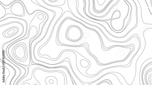 Vector topographic map patterns, topography line map.