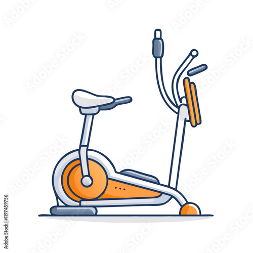 elliptical machine icon, elliptical machine vector illustration-simple illustration of elliptical machine, perfect for elliptical machine logos and themed design 