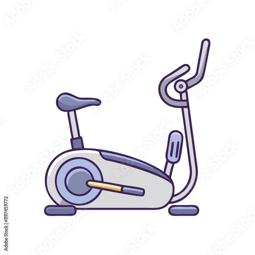 elliptical machine icon, elliptical machine vector illustration-simple illustration of elliptical machine, perfect for elliptical machine logos and themed design 