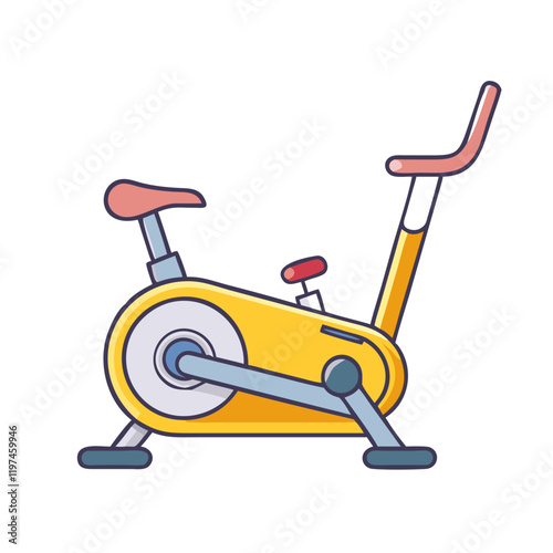 exercise bike icon, exercise bike vector illustration-simple illustration of exercise bike, perfect for exercise bike logos and themed design 