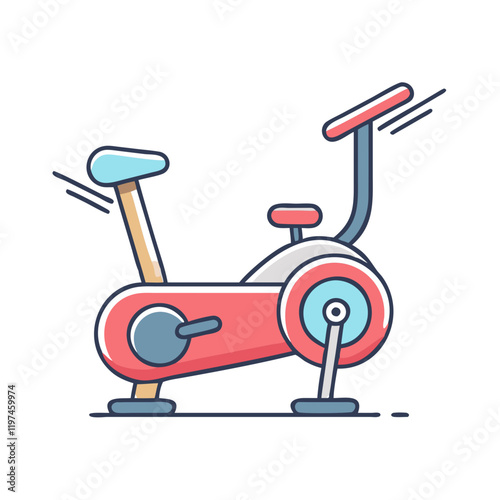 exercise bike icon, exercise bike vector illustration-simple illustration of exercise bike, perfect for exercise bike logos and themed design 