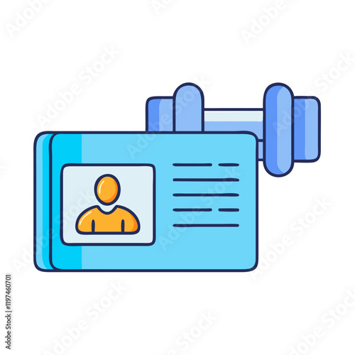 gym membership card icon, gym membership card vector illustration-simple illustration of gym membership card, perfect for gym membership card logos and themed design 