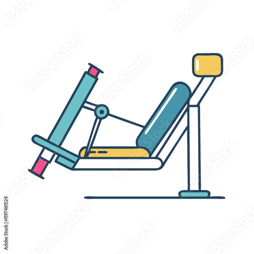 leg press machine icon, leg press machine vector illustration-simple illustration of leg press machine, perfect for leg press machine logos and themed design 