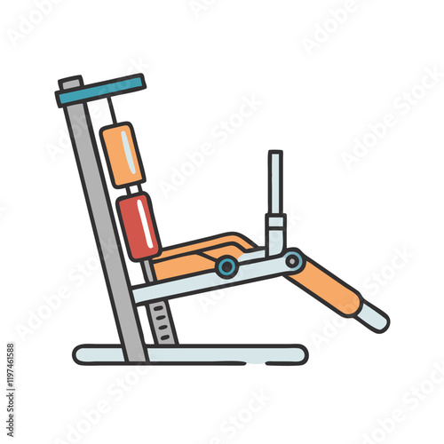 leg press machine icon, leg press machine vector illustration-simple illustration of leg press machine, perfect for leg press machine logos and themed design 