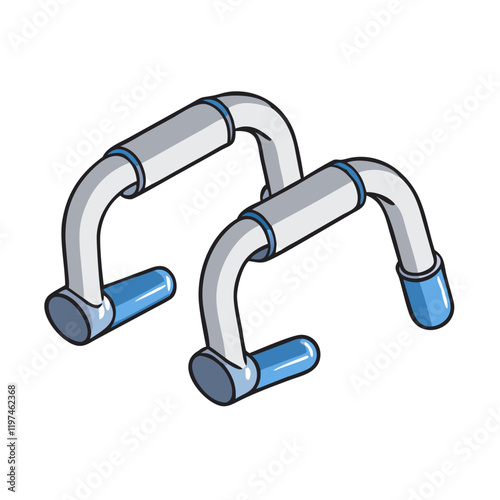 push up bars icon, push up bars vector illustration-simple illustration of push up bars, perfect for push up bars logos and themed design 